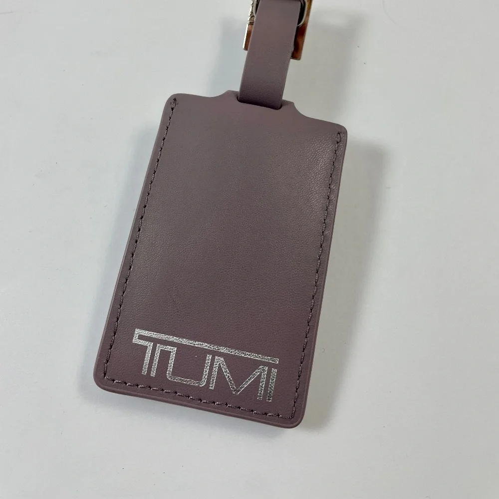 Tumi Luggage ID Hang Tag Briefcase Duffle Tag Travel Leather BRAND NEW - Picture 2 of 3